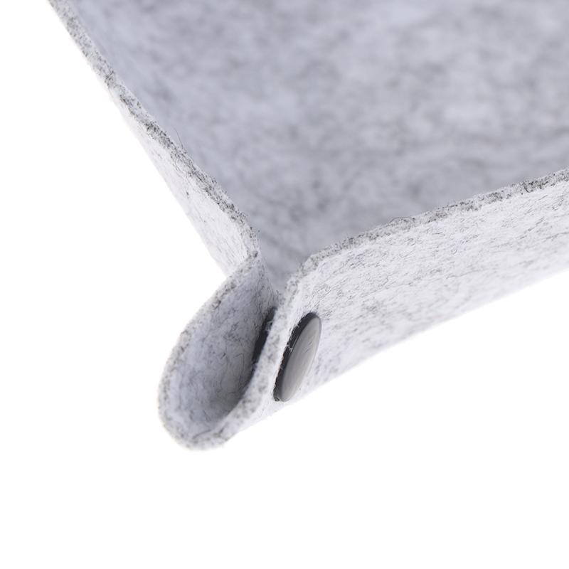 Felt Storage Tray For Kids And Adults - Desktop Organizer, Office Items Storage, Mouse Pad Storage Partition Tray