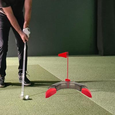 Golf Putting Cup und Flagge, Golf Loch Einstellbare Tragbare Übung Training Tool für