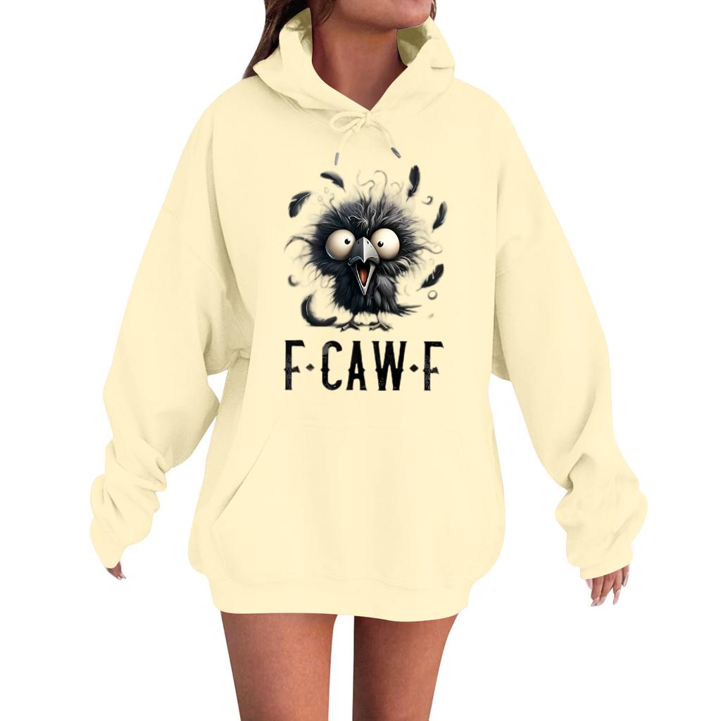 Women's Fashion Casual Long Sleeve Loose  Printed Sweatshirt