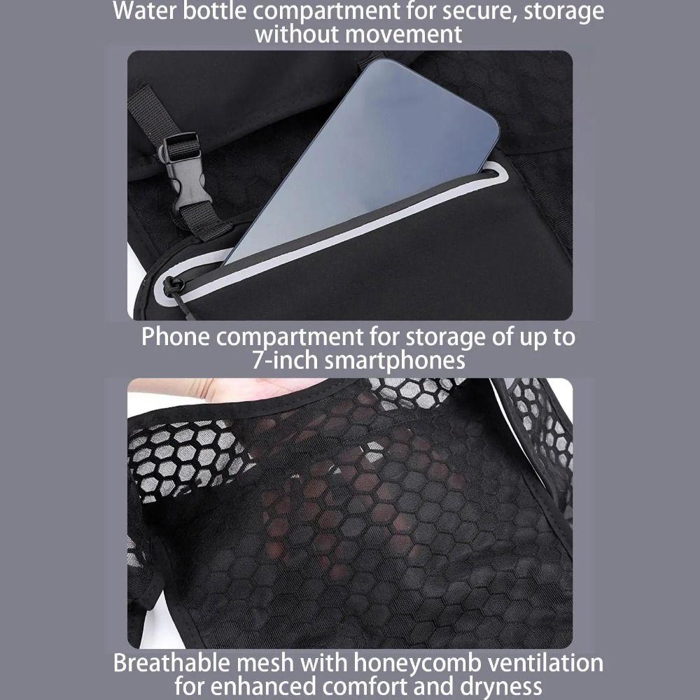 Waterproof Running Hydration Vest Bag Reflective Water Chest Pack Cycling