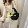 Portable Bubble Bag Women's Summer 2025 New Trendy Fashion Pleated Small Tote Bag Versatile Ins Shoulder Messenger Bag