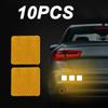 10Pc Car and motorcycle reflective sticker Safety Tape Anti Collision Warning Reflective Sticker for Automobile Trunk Decoration