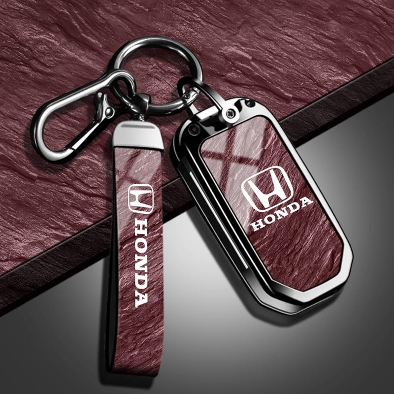 ARG1 Zinc Alloy Car Flip Key Case Fob Cover Protection Shell Keychain For Honda CIVIC CR-V INSPIRE CITY Accord HR-V Pilot Sport SI EX