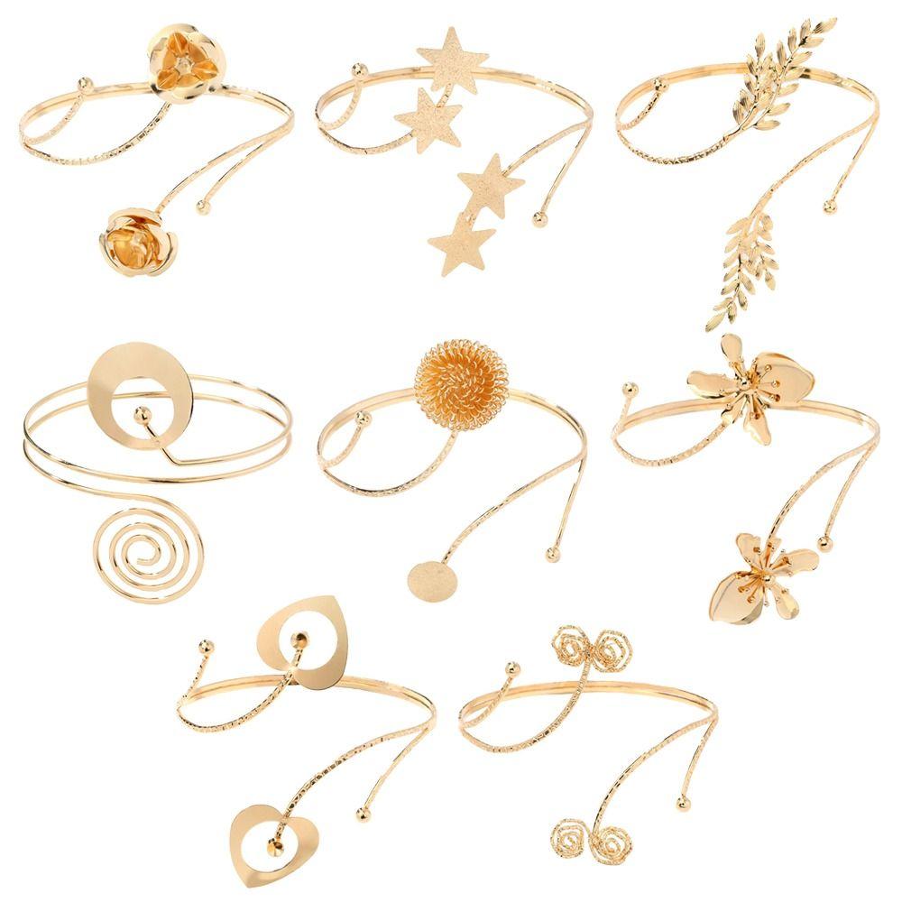 2 Stück/Set Armreif Armkette Metallvorhangband Mode Fenster Vorhang Schnallen Schmuckzubehör