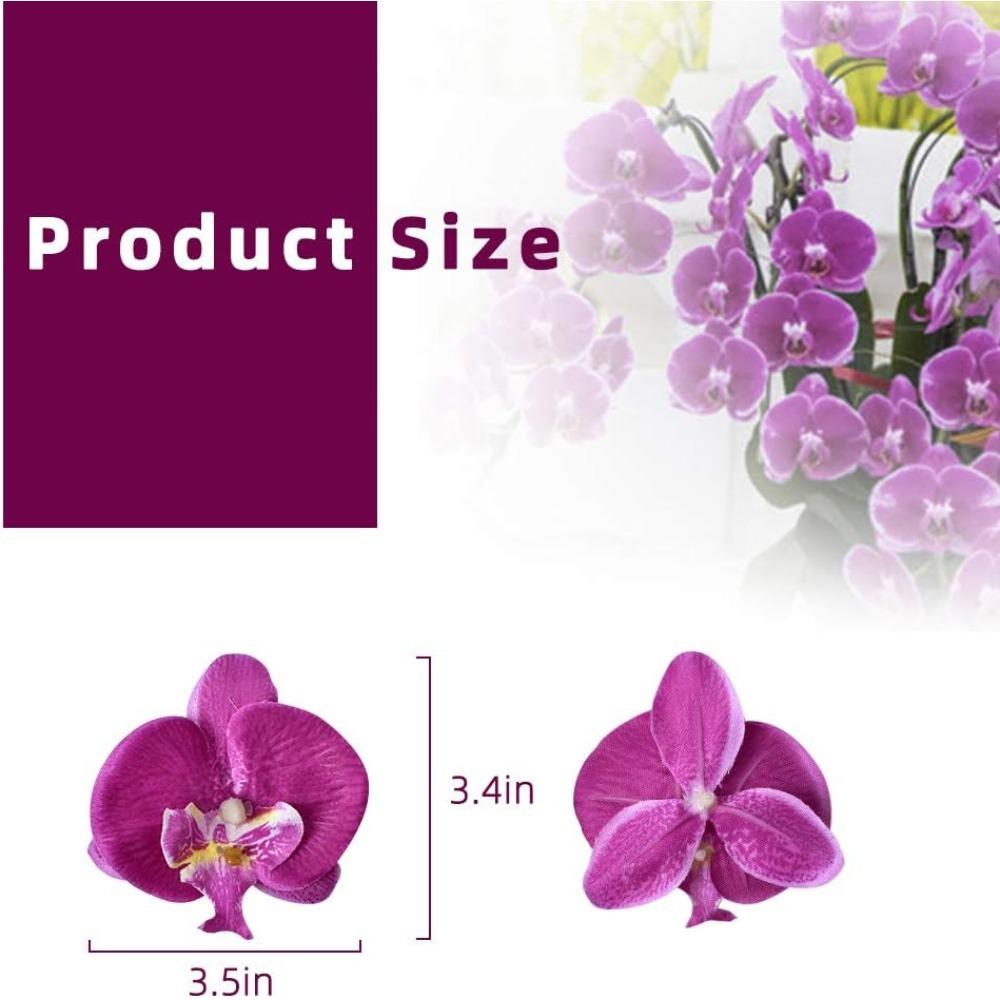 Artificial Silk Butterfly Orchid Flower Head DIY Craft Production Party Photography Props Bridal Gift Wedding Bouquet Decoration