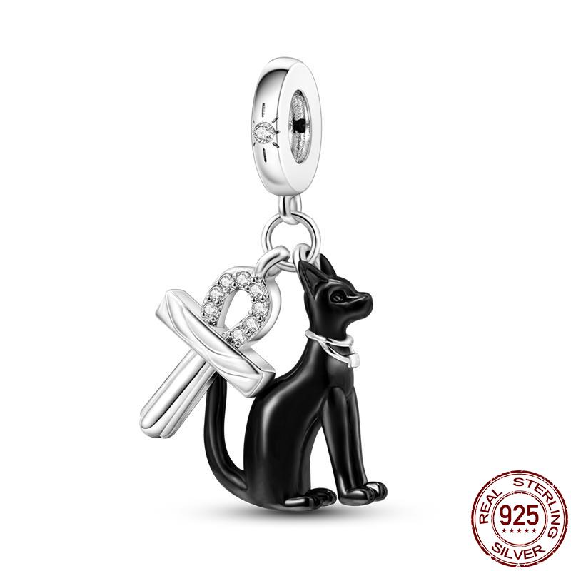 Real Copper Cool Black Series Charm Fit Original Pandora Bracelet Bangle Diy Jewelry Making Gift