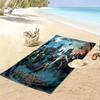 Name Custom Hogwarts Print Beach Towel, Large Soft Quick Dry Towel for Beach Camping Swimming