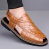 Men’s Sandals Mary Jane Dancing Shoes Dress Wingtip Wedding Stylish Formal Leather Prom Blazers Shoes Over Sized