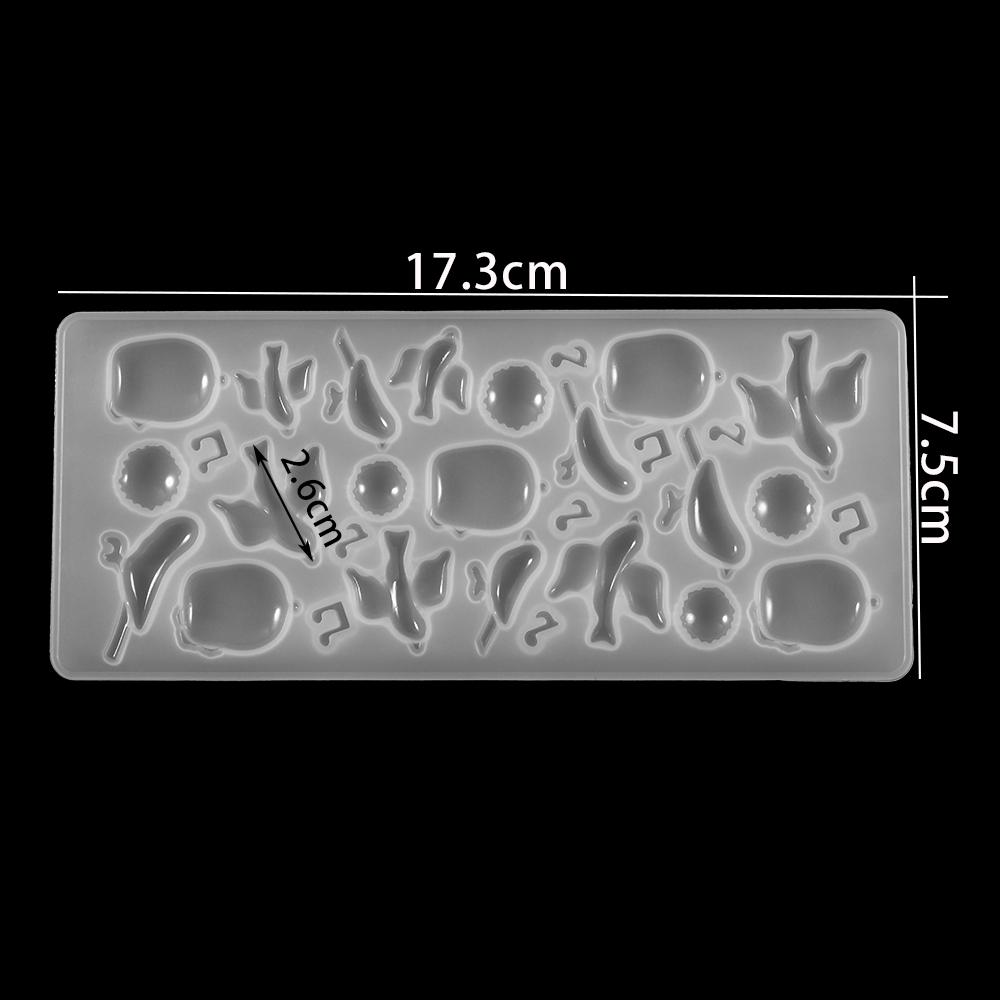 1Pcs Heart Love Pendant Epoxy Casting Molds Kits Mixed Style UV Silicone Resin Molds For DIY Jewelry Making Findings Supplies