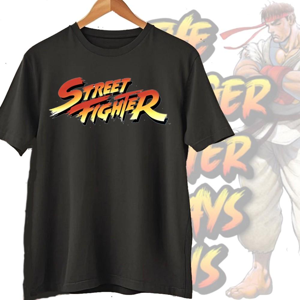 Street Fighter Chun-Li Ryu Printed Y2K New Couple Cotton T-Shirts Men Women Streetwear Casual Harajuku Retro Unisex Tee Top