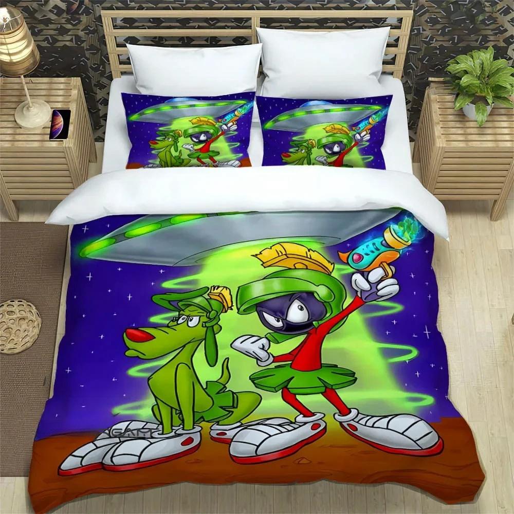 Marvin The Martian Cartoon Bedding Sets Exquisite Bed Supplies Set Duvet Cover Comforter Set Bedding Set Luxury Birthday Gifts