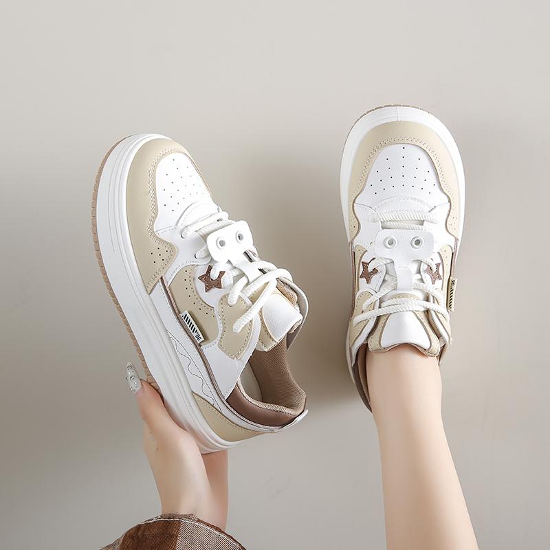 Fashion Women's Light Sports Shoes, Low-cut Lace-up Thick-soled Casual Shoes and Women's Fashion Shoes Are Comfortable and Integrated