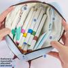 Cute Kitten Design Puff Cat Pencil Case Large Capacity Handheld Pencil Bag  Children