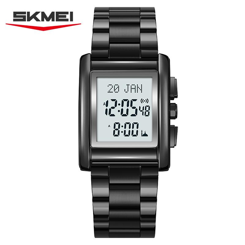 Skmei 2753 Hot Sell Fashion MUSLIM COMPASS QIBLA WATCH Digital Watch  Steel Band Waterproof Multifunction  Casual Watch Supplier