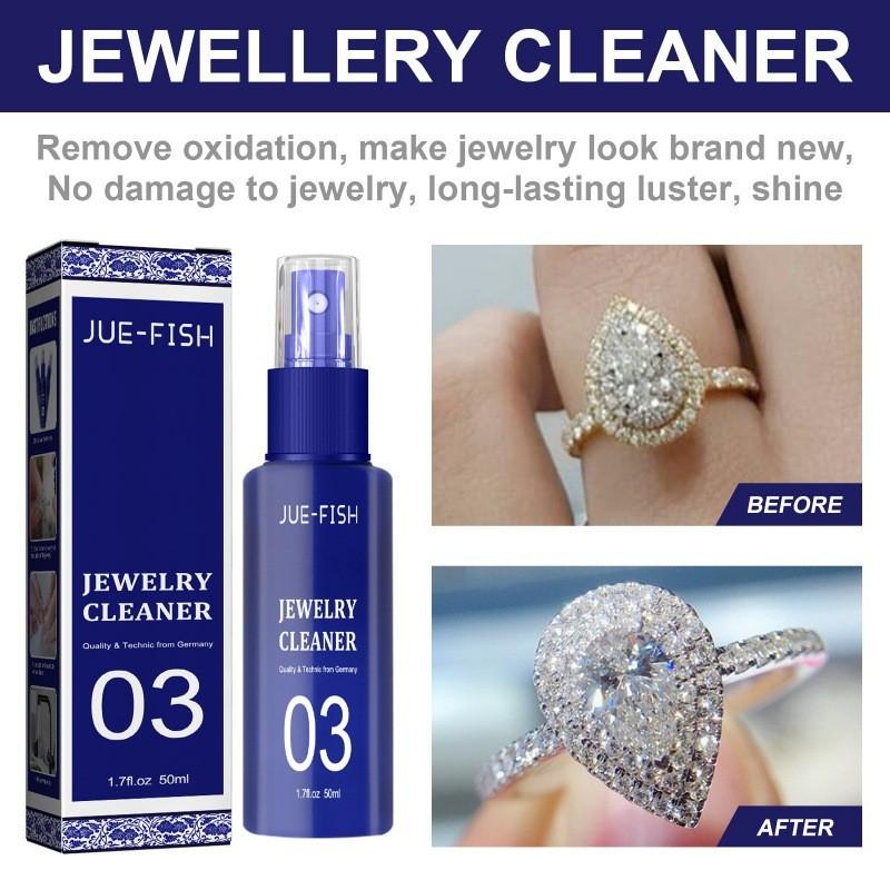 Jue Fish Jewelry Cleaner Multi-purpose Solution For Diamonds Necklaces And Gold Shine