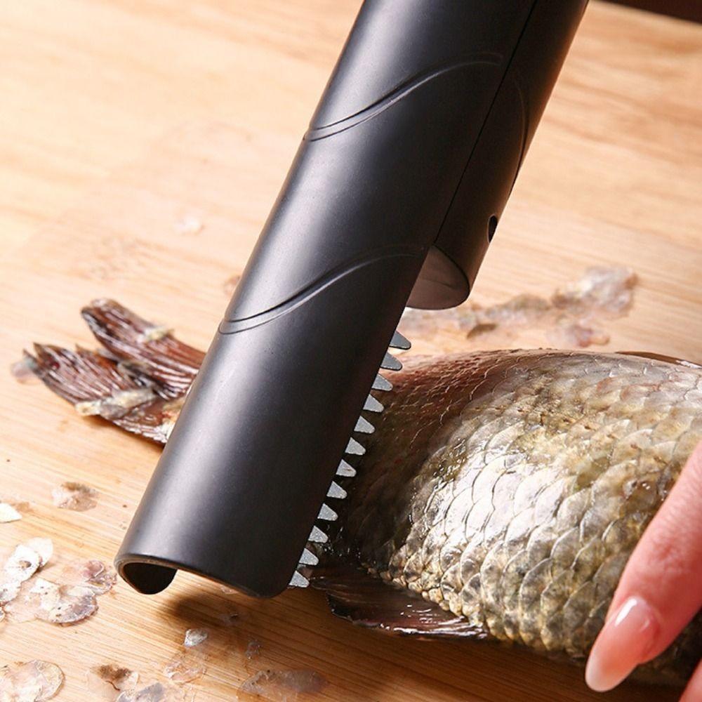 Rechargeable Electric Fish Scraper Waterproof Stainless Steel Head Automatic Fish Scale Remover Handheld Efficient