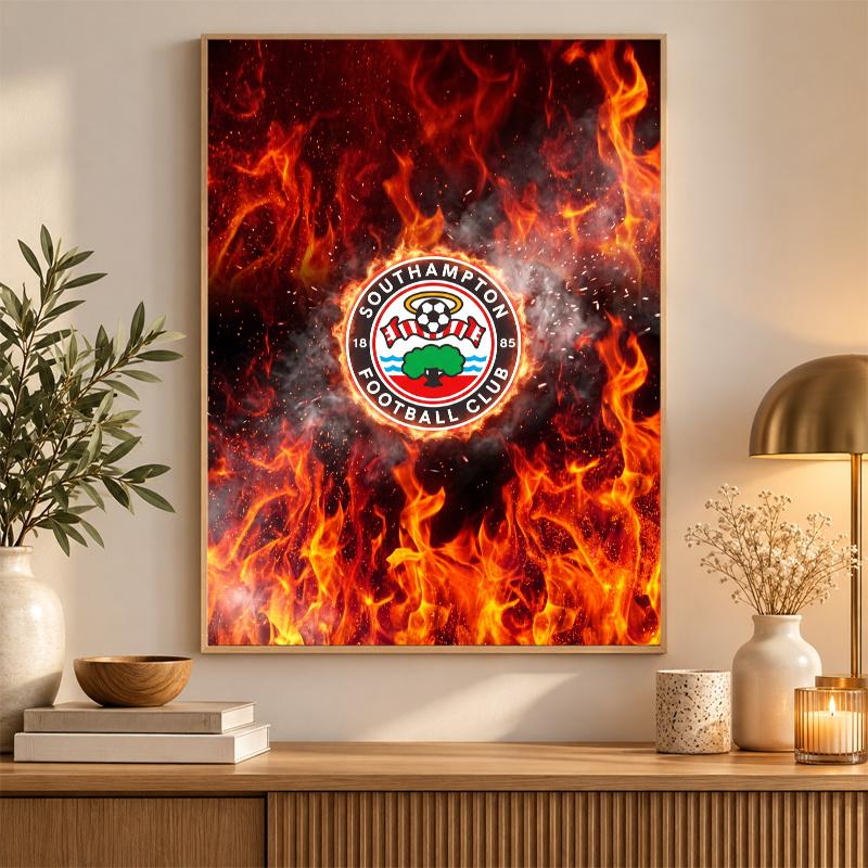 Southampton Football Diamond Painting Kit 5D Full Drill DIY Diamond Mosaic Wall Art Home Decor