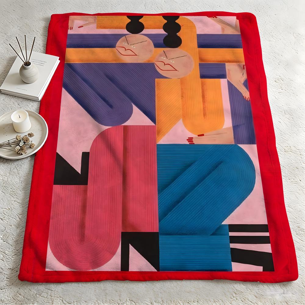 Artist SStefhany Y Lozanoo Throw Warm Soft Flannel Blanket Multiuse for Sofa Bed Camping Travel Nap