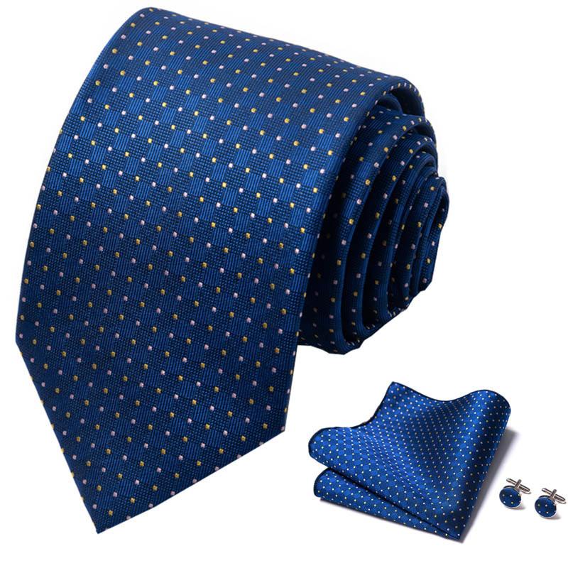 Męski i damski zestaw krawatów o wysokiej gęstości 1200-igłowy formalny biznesowy zestaw krawatów muszka