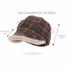Korean Style Plaid Plush Beret Keep Warm Fisherman Hat Retro Winter Painter Hat  Autumn And Winter