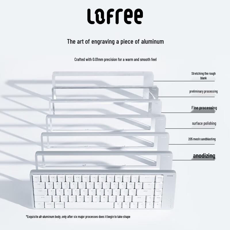 LOFREE FLOW2 Low-Profile 100-Key Mechanical Keyboard