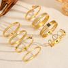 Luxury Titanium Steel Wave Butterfly Bracelet with Diamonds for Women – 18K Plating