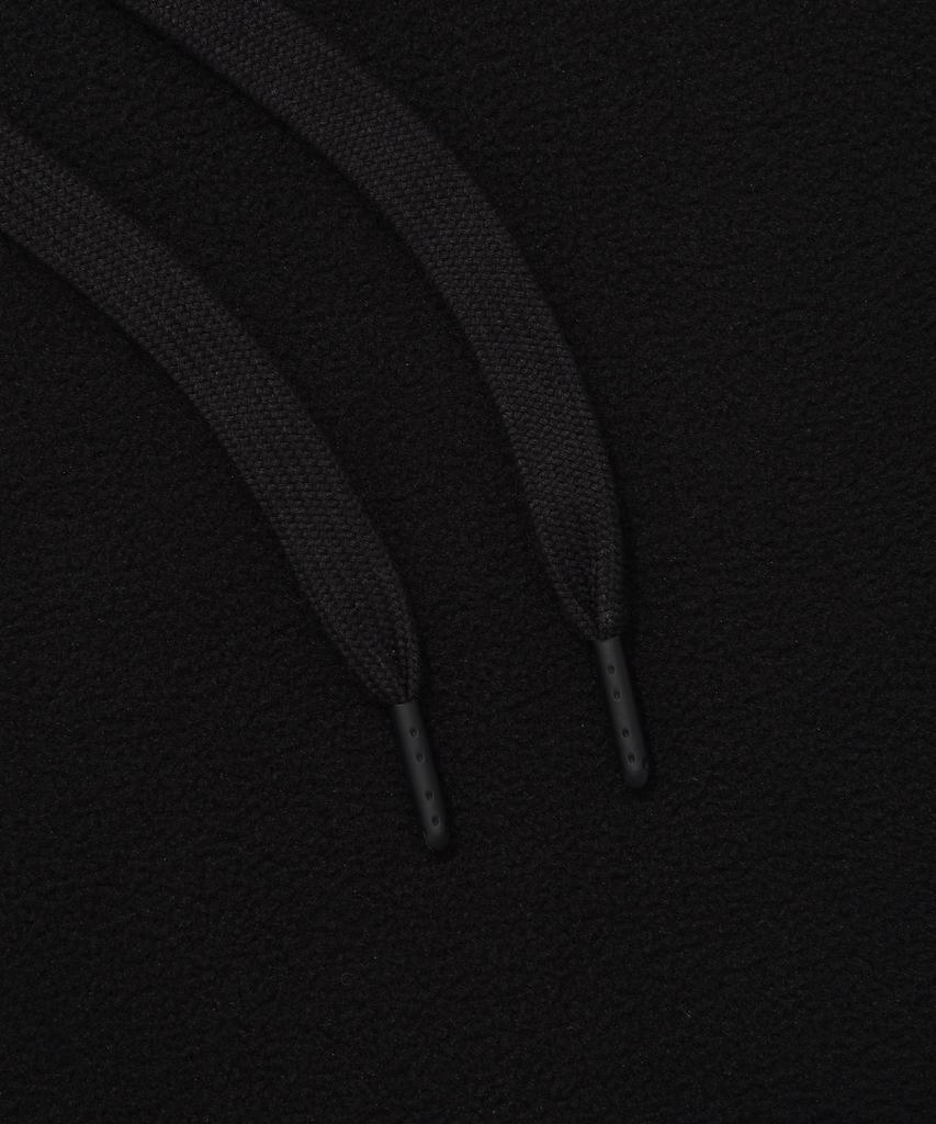 C Logo Fleece Oversized Hoodie Black