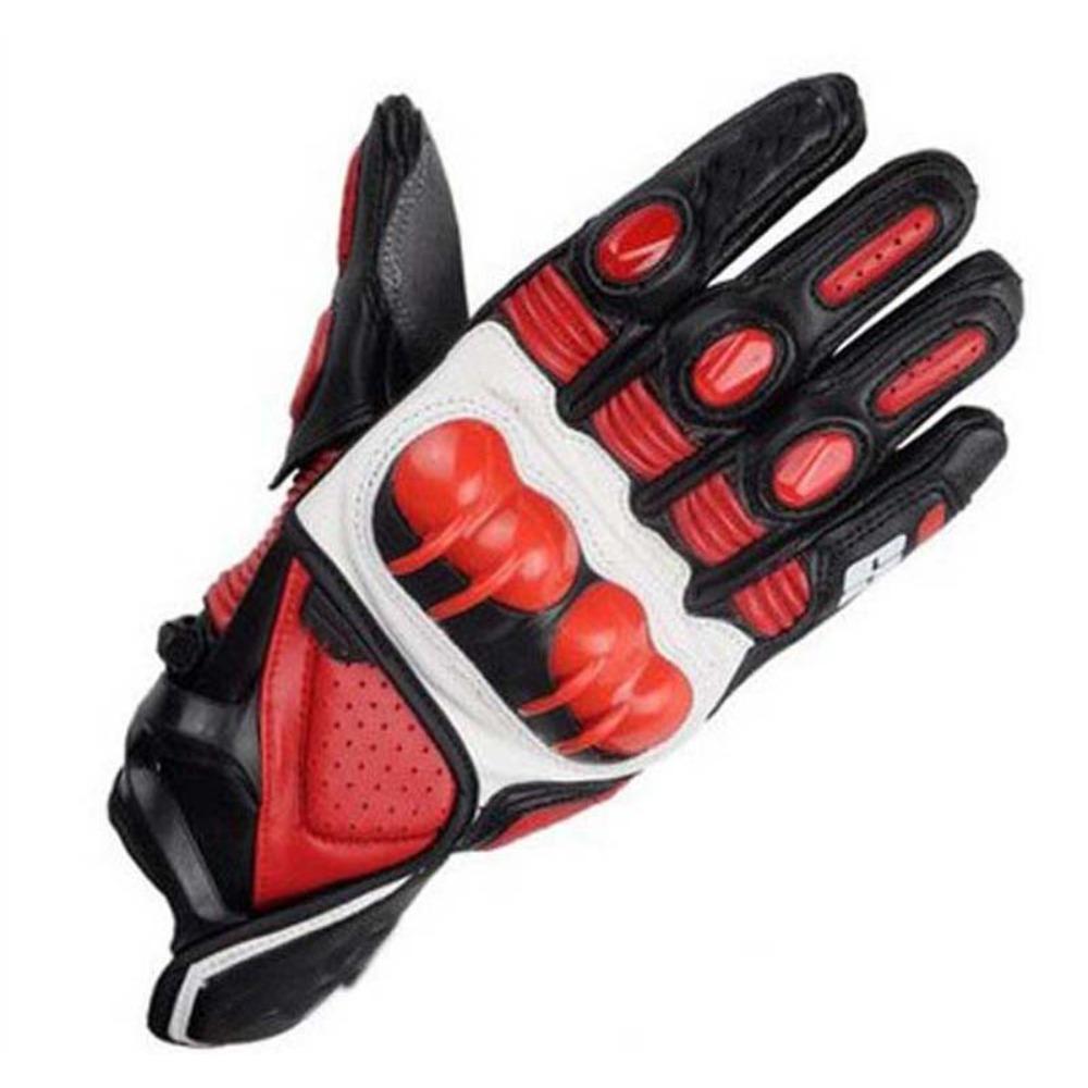 

etbike новые кожаные перчатки S1 мотоциклетные перчатки гоночные перчатки перчатки для езды внедорожные рыцарские перчатки M красный