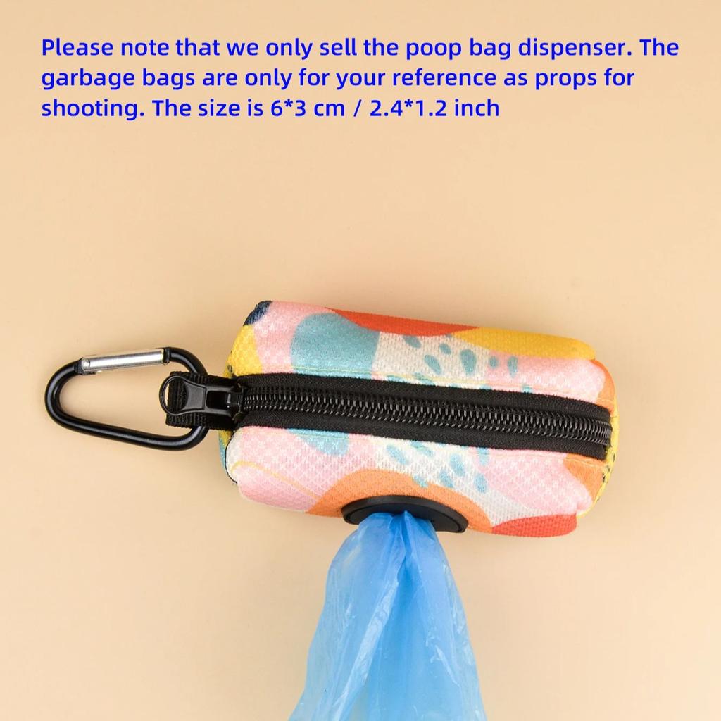 1pcs Colorful Design Dog Poo Bag Holder Dispenser Durable Use For Dog Leash Attachment Without Poo Bag And Leash