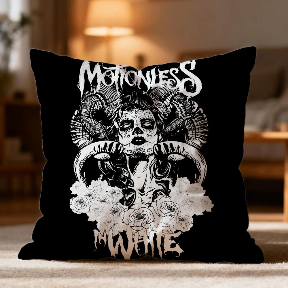 Fashion M-MMotionless In White Cushion Cover Soft Washable Pillow Case Multi-Scene for Couch Bed Travel Office Use