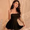 Verlockendes durchsichtiges Camisole-Nachthemd-Set