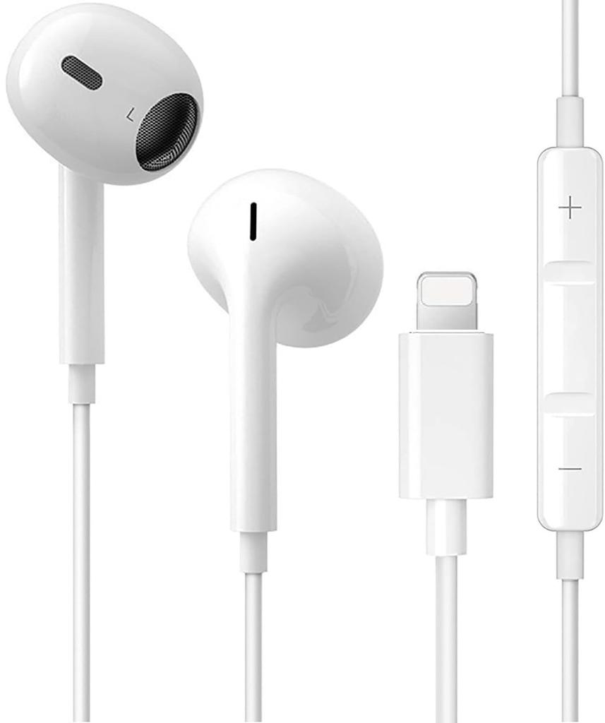 Wired iPhone Earphones with Deep Bass for Compatible with iPhone Series Calls, 14/13/12/11/X/XS/XR/8/7