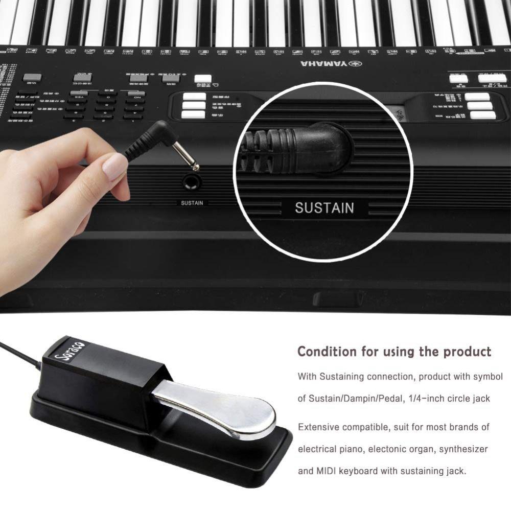 Stable Sustain Pedal Easy Installation Universal Single Pedal  Live Performance