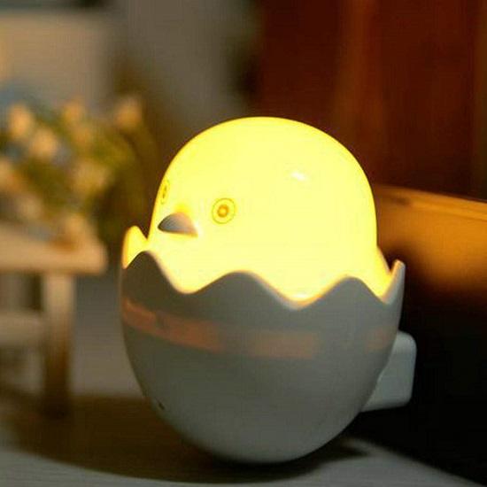 Duck Shaped Night Light Lamp Plastic, Assorted, Pack of 1Led