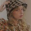 Poesiedame Tweed Bucket Hat_black and Brown