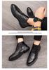Men's High-Top Formal Brogue Boots - Autumn/Winter British & Korean Style