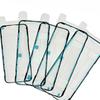 Three-Layer Red Waterproof Adhesive with Light Blue Dustproof Frame for iPhone