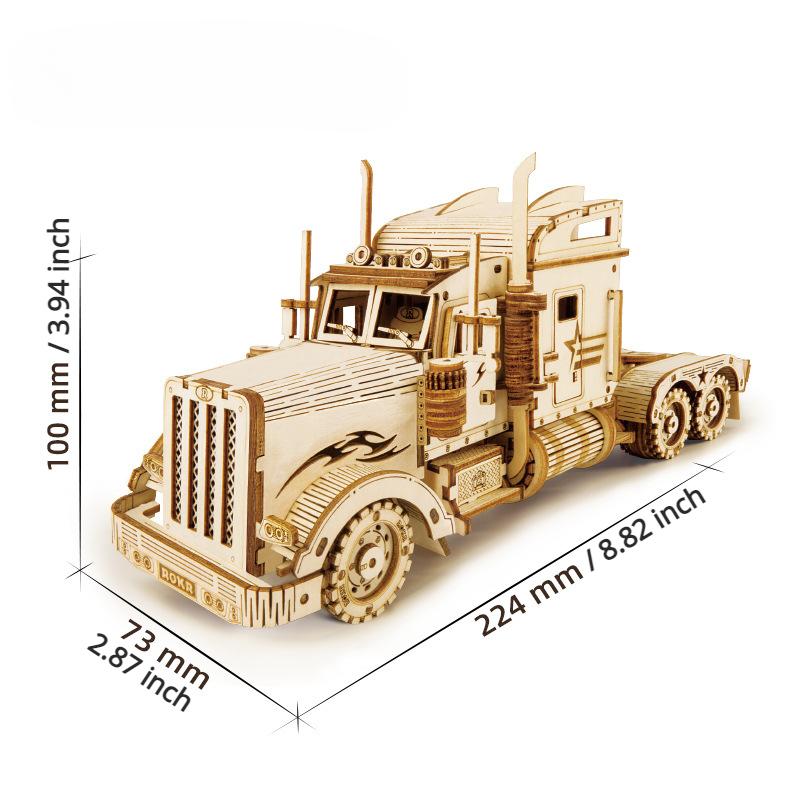 

3D головоломка, механическая модель, деревянная модель, строительные наборы, игрушка в подарок для детей и взрослых MC502 Heavy Truck