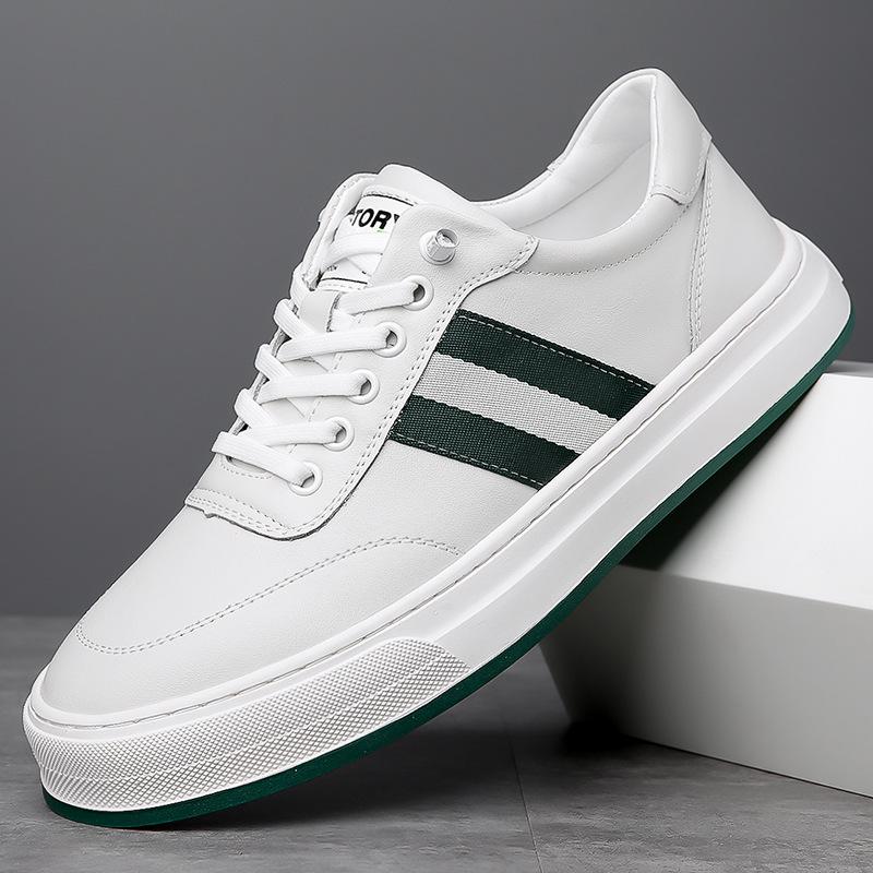 

Мужская обувь 2024 года, осень-зима, нескользящая кожаная трендовая модная обувь для серфинга, повседневная обувь с одной педалью и круглым носком, обувь для вождения на мягкой подошве 38