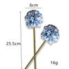 Persimmon Hydrangea Simulation Flower Small Hydrangea Simulation Bouquet Dandelion Flower Fake Flower Interior Decoration Home Decoration Flower