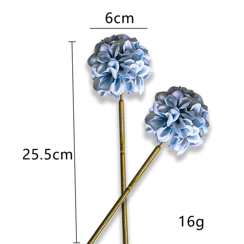 Persimmon Hydrangea Simulation Flower Small Hydrangea Simulation Bouquet Dandelion Flower Fake Flower Interior Decoration Home Decoration Flower