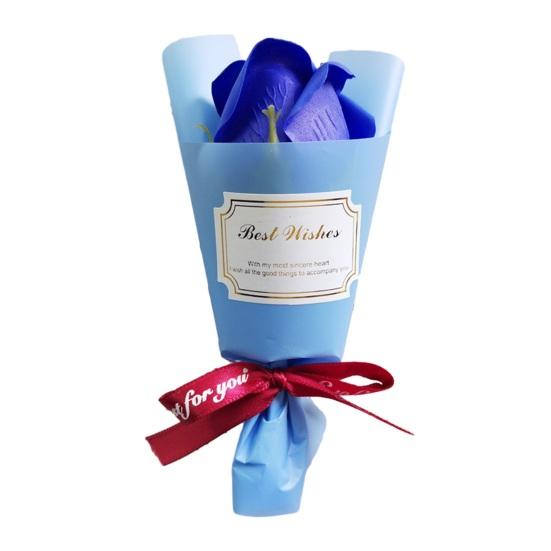 Mini Aromatherapie Seife Rosenstrauß Duftend Künstliche Konservierte Rose Blume Valentinstagsgeschenke für Frauen Freundin Mutter Ehefrau