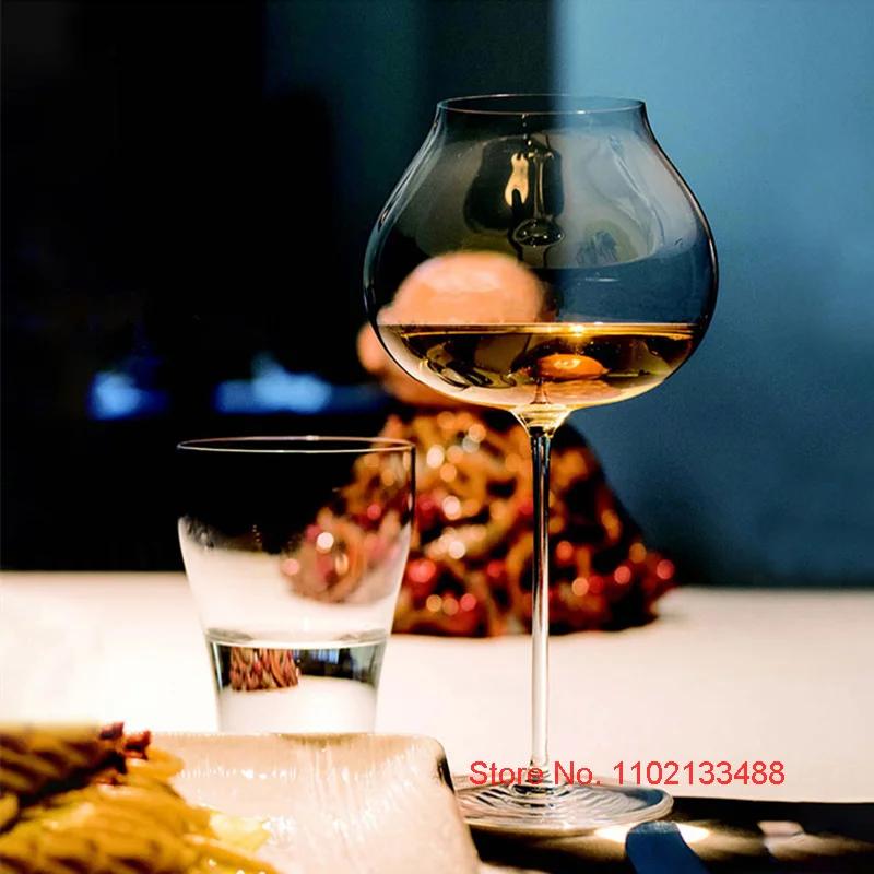 2 Pcs All-Purpose Crystal Wine Glasses Universal Red Wine Glass Designer Rum Champagne Flute Sherry Goblet Grands Crus White Cup