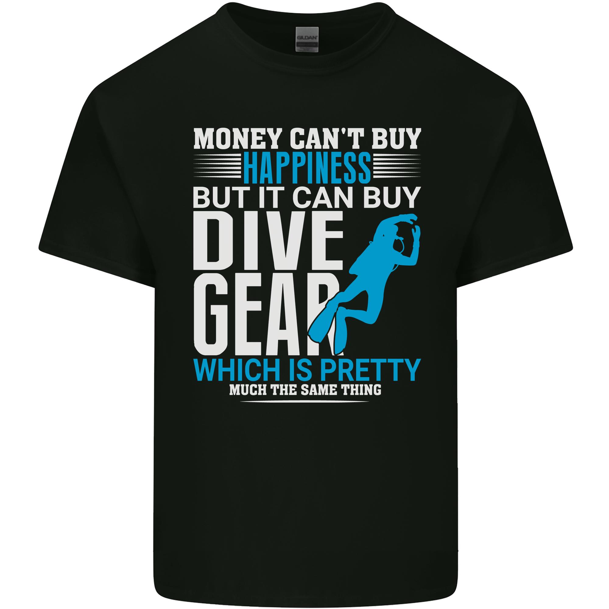 Scuba Diving Funny Happiness Dive Gear Diver Unisexs Light Cotton TShirt S