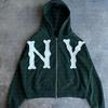 Commercio estero americano semplice largo moda trendy marca high street felpa con zip cardigan maglione giacca