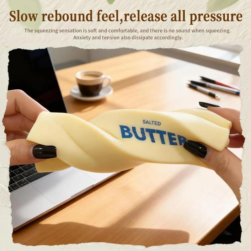 Ultra Soft Slow Rising Butter Stick Squishy Toy Sticky Realistic Stress Relief Decompression Fidget for Students Adults Gift