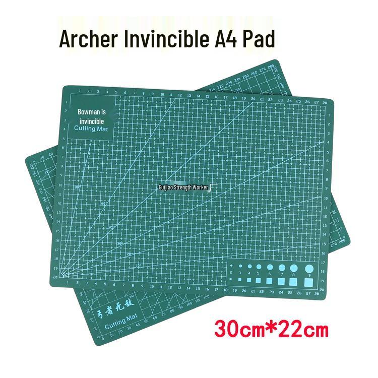 Leather & Rubber Cutting Tool Set: Rotary Cutter, Taper Ruler, Trapezoidal Ruler, and Cutting Mat