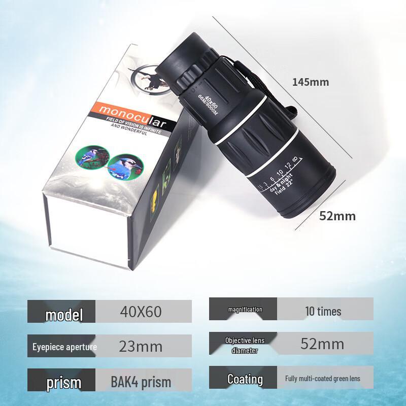 40x60 High-Power Monocular Telescope