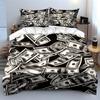 Dollar Theme Bedding Set Decoration Multiple Sizes Kid'S And Adults' Bedroom Exquisite 3Pc Bedding Set, Gift