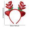 Snowman Antler Hair Hoop Red Hair Band New Headwear  Christmas